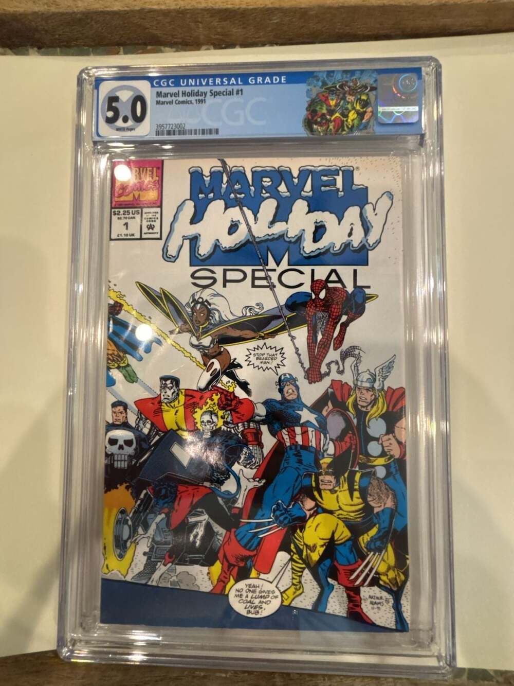 MARVEL HOLIDAY SPECIAL #1 (1991) CGC 5.0 (NM) White Pages